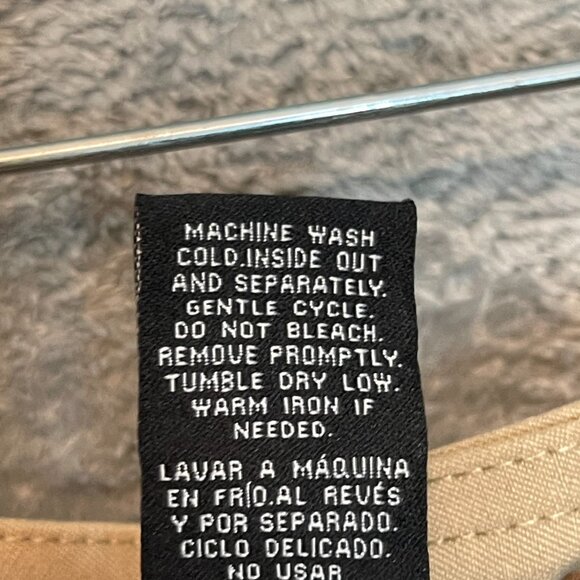 Zac Rachel Women Slim Ankle Stretch Pull On High Rise Chino Pants 18W Plus Tan - Picture 10 of 10